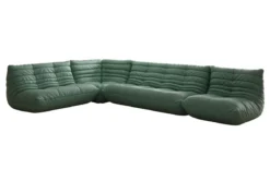 Designer Ecksofa Wohnlandschaft Calmo in Echtleder