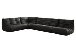 Designer Ecksofa Wohnlandschaft Calmo in Echtleder