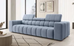 Designer 3er Sofa Aurora mit verstellbaren Kopfstützen