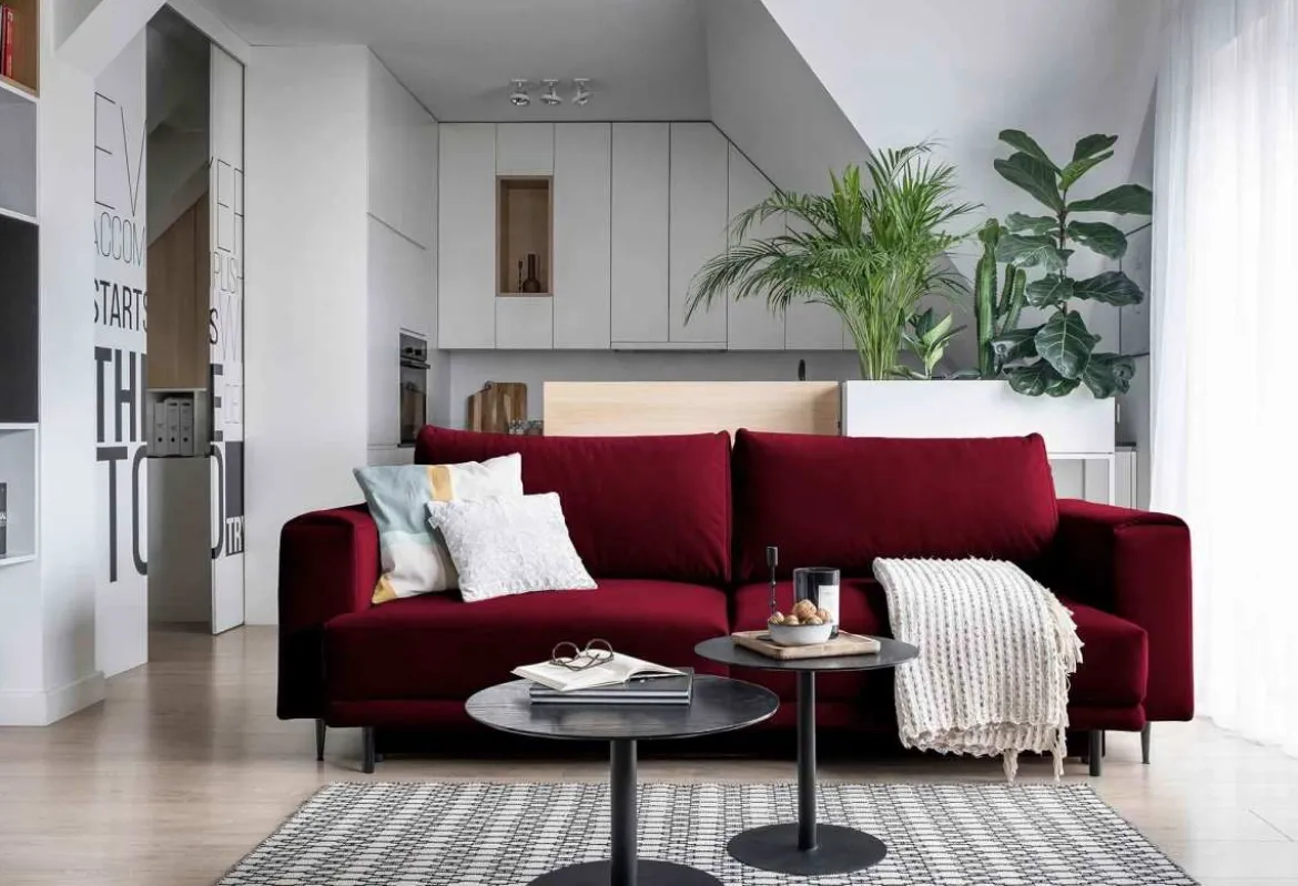 Designer 3er Sofa Diana mit Schlaffunktion und Stauraum