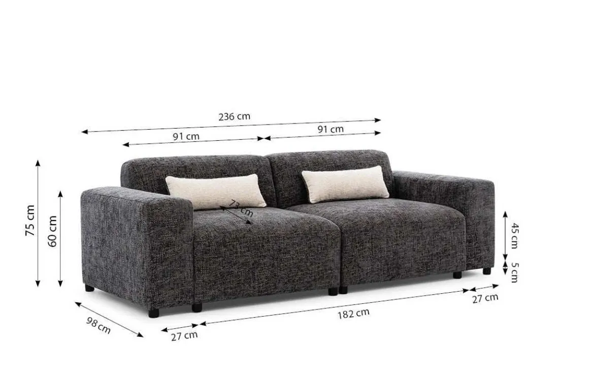 Designer 2er Sofa Napoli