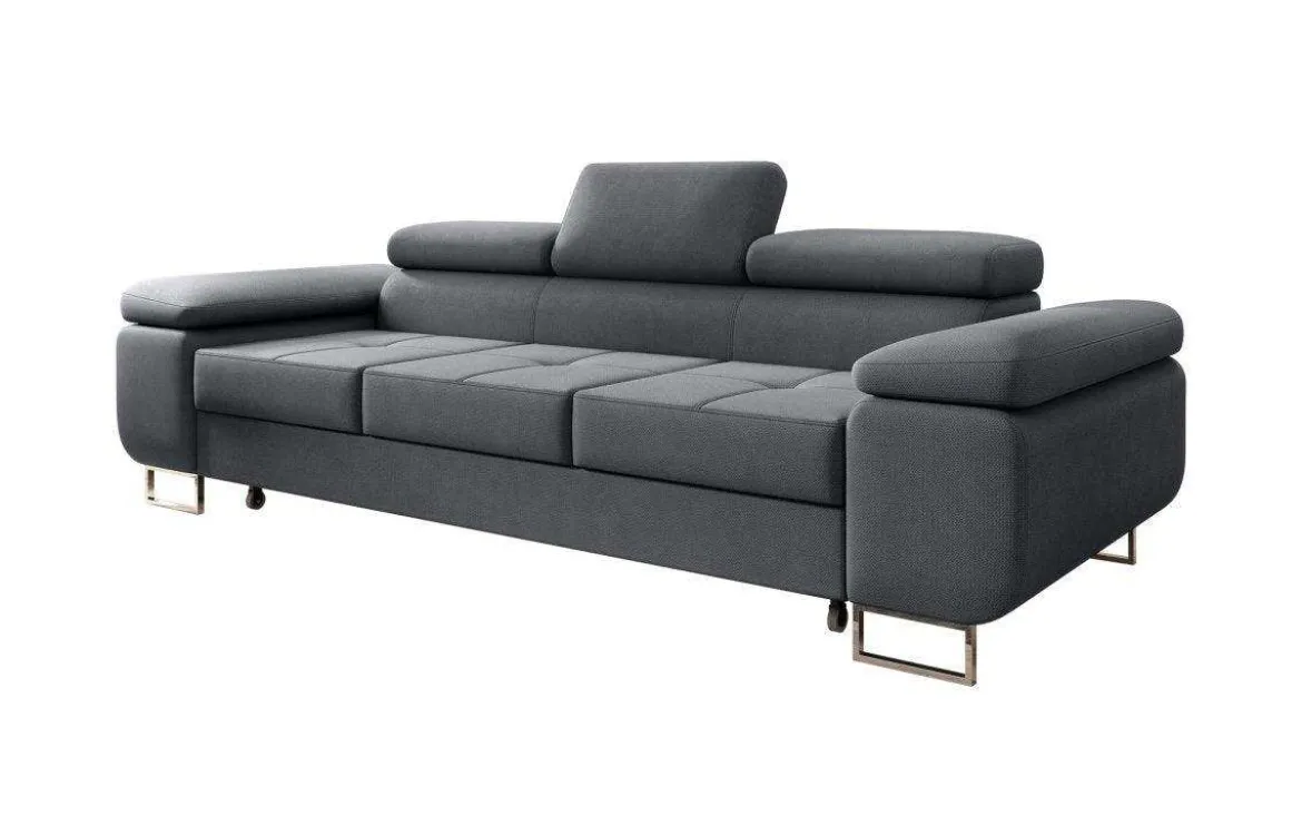 Designer 3er Sofa Siera mit Schlaffunktion in Samt