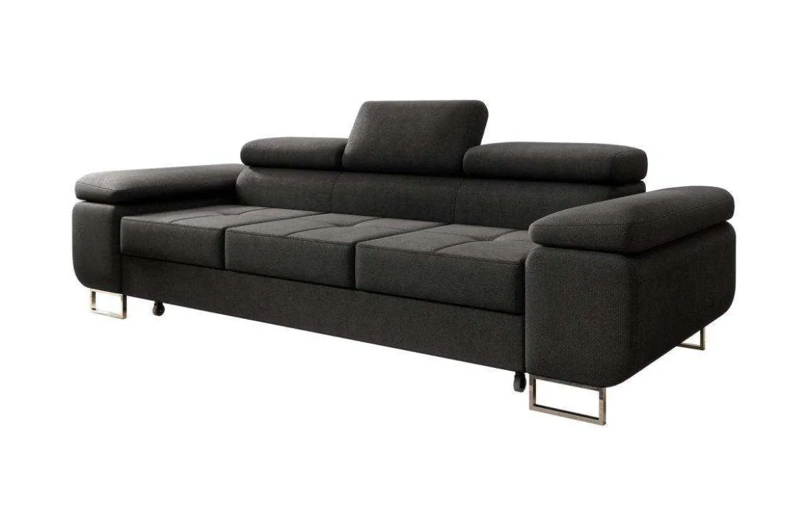 Designer 3er Sofa Siera mit Schlaffunktion in Samt