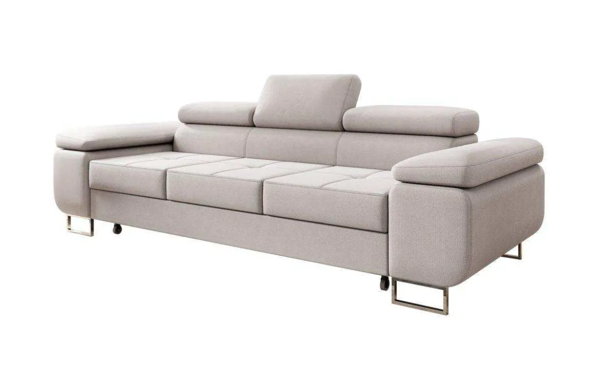 Designer 3er Sofa Siera mit Schlaffunktion in Samt