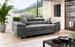 Designer 2er Sofa Siera mit Schlaffunktion in Samt