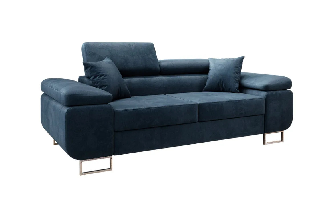 Designer 2er Sofa Siera mit Schlaffunktion in Samt