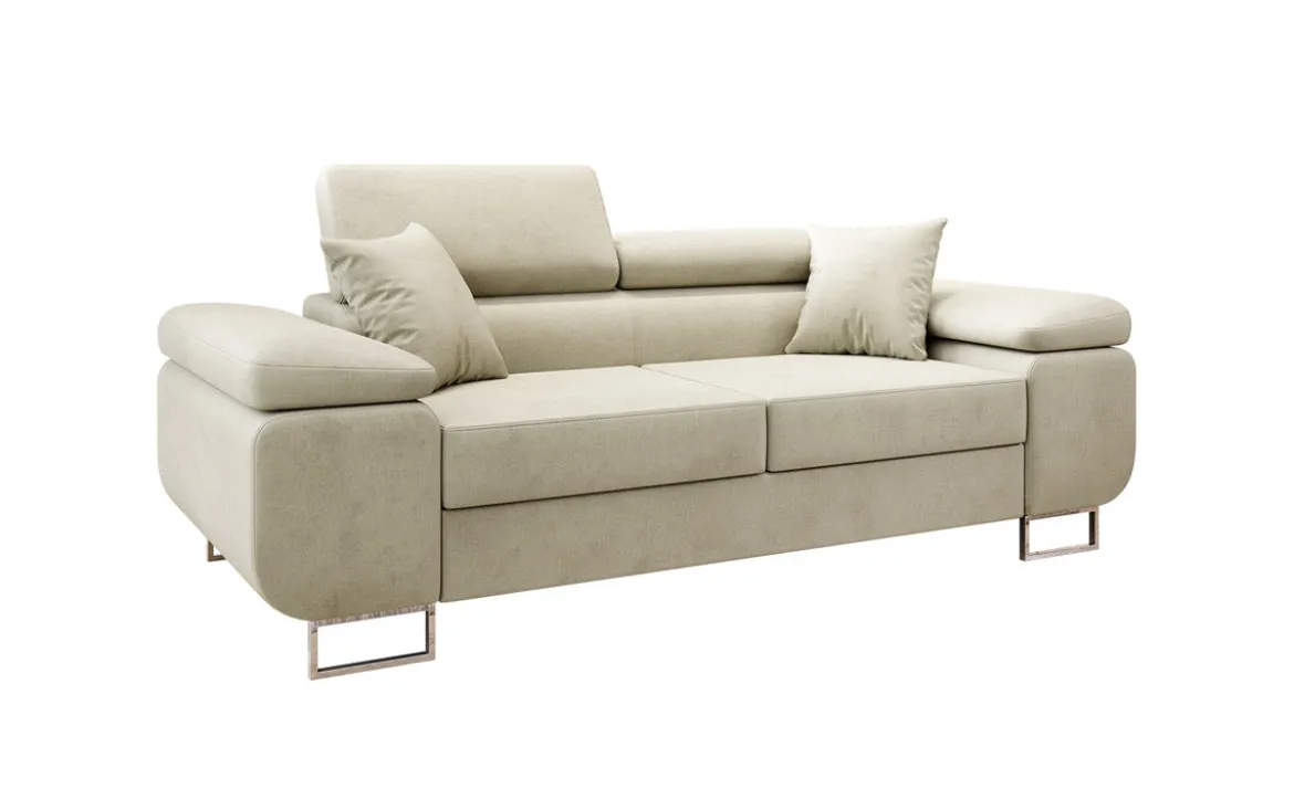 Designer 2er Sofa Siera mit Schlaffunktion in Samt