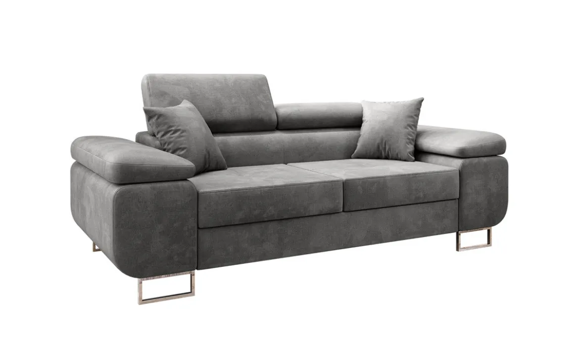 Designer 2er Sofa Siera mit Schlaffunktion in Samt