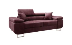 Designer 2er Sofa Siera mit Schlaffunktion in Samt