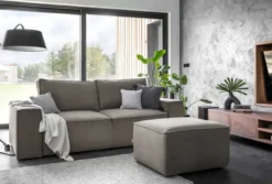Designer 2er Sofa Solaris mit Stauraum und Schlaffunktion