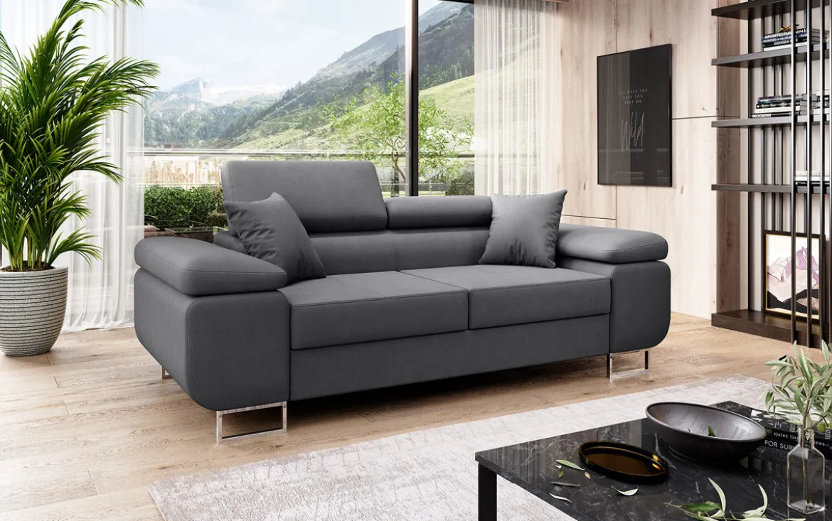 Designer 2er Sofa Triora in Stoff