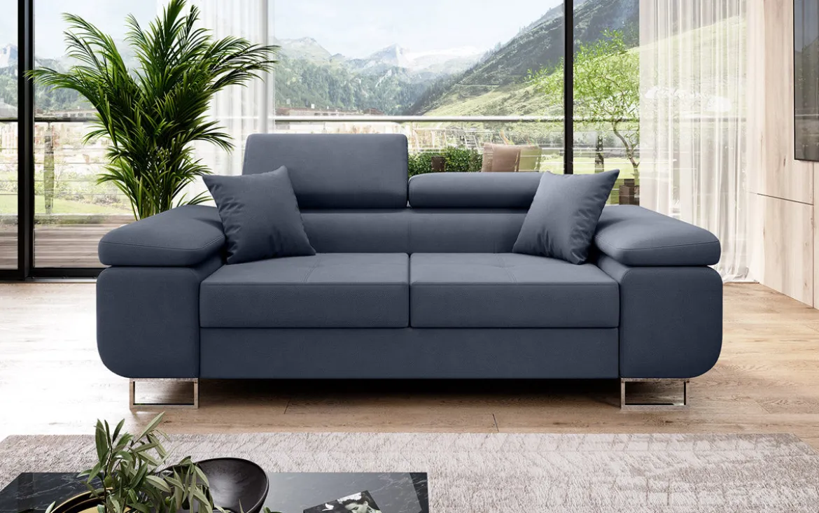 Designer 2er Sofa Triora in Stoff
