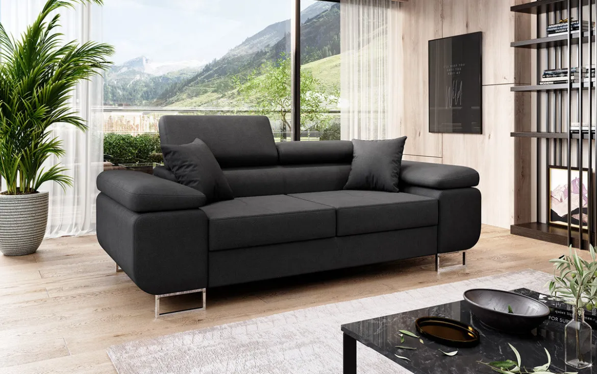 Designer 2er Sofa Triora in Stoff