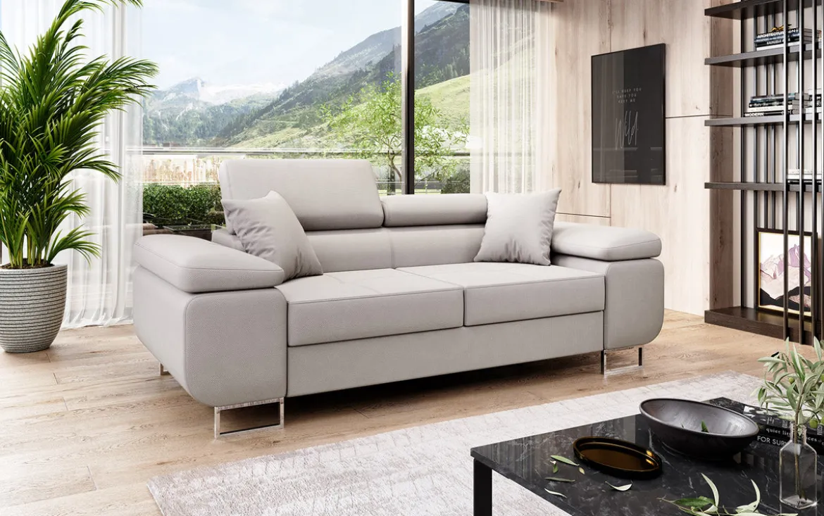 Designer 2er Sofa Triora in Stoff