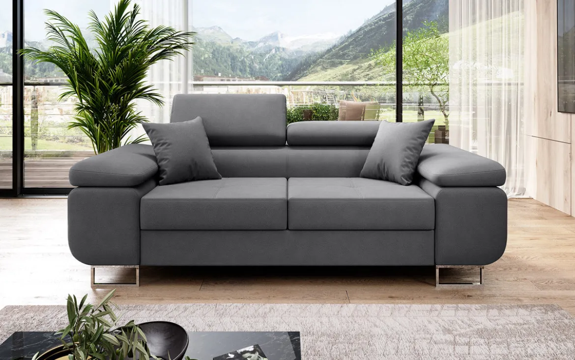 Designer 2er Sofa Triora in Stoff