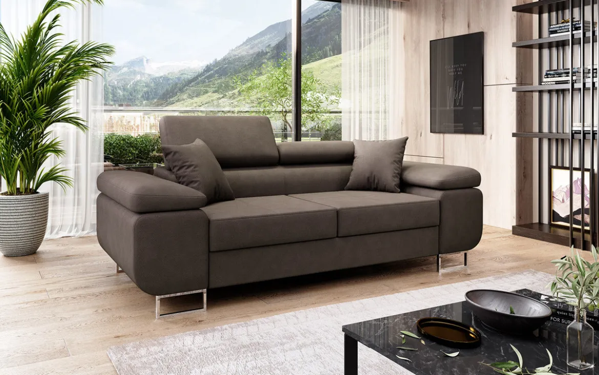 Designer 2er Sofa Triora in Stoff