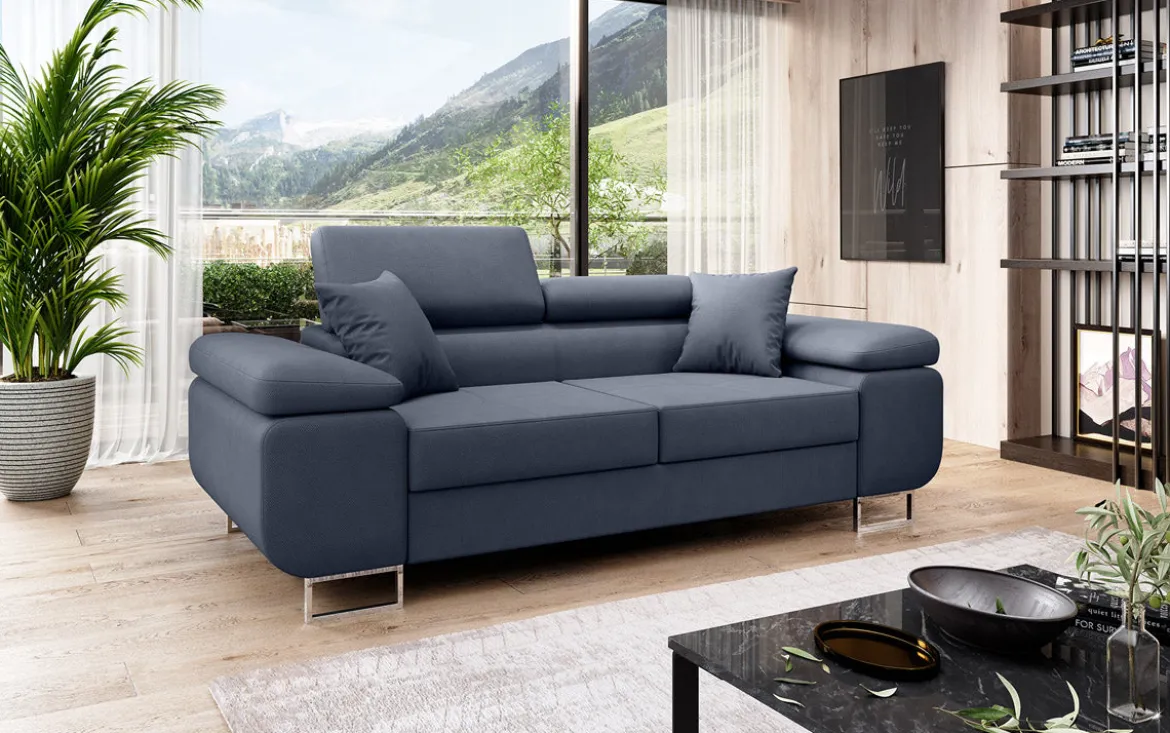 Designer 2er Sofa Triora in Stoff
