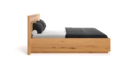 Designer Holzbett Celestia aus massiver Eiche mit Stauraum