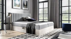 Designer Holzbett Jonah mit Stauraum
