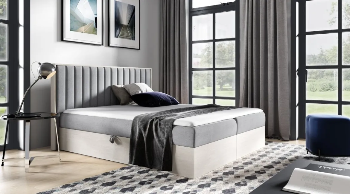 Designer Holzbett Jonah mit Stauraum