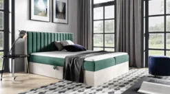 Designer Holzbett Jonah mit Stauraum