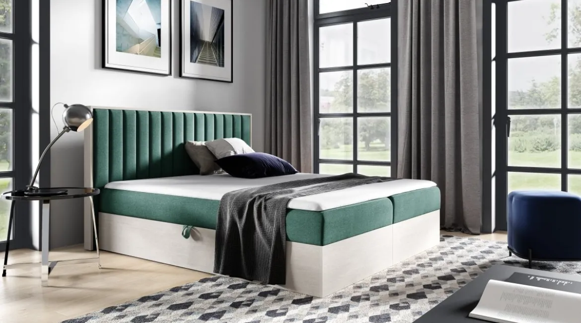 Designer Holzbett Jonah mit Stauraum