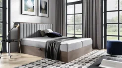 Designer Holzbett Jonah mit Stauraum