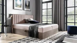 Designer Holzbett Jonah mit Stauraum