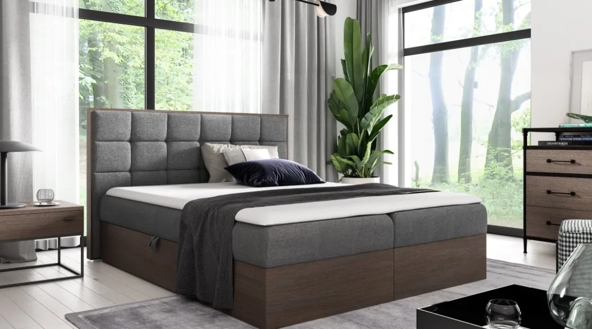 Designer Holzbett Kinea mit Stauraum