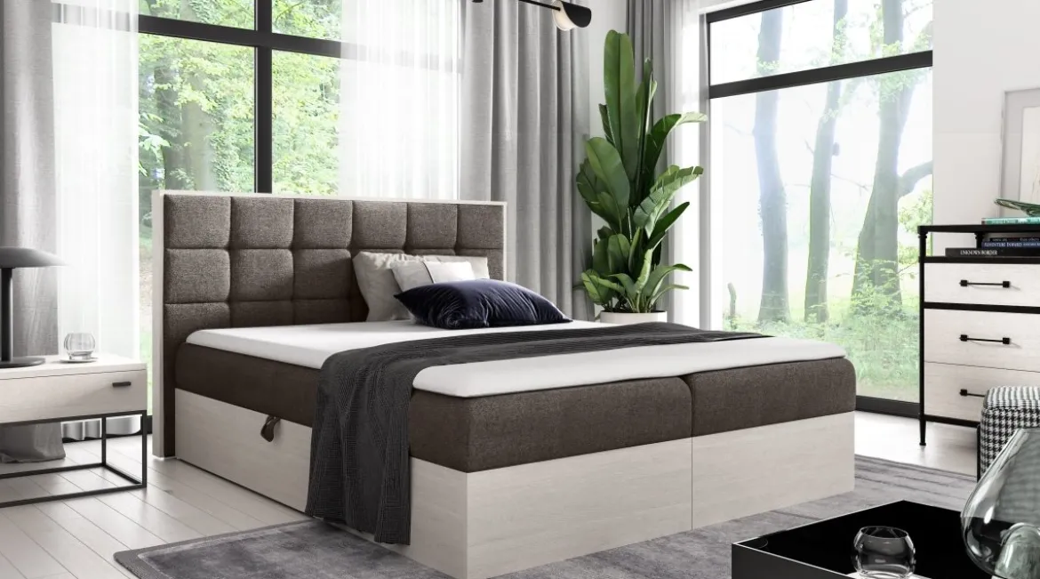 Designer Holzbett Kinea mit Stauraum