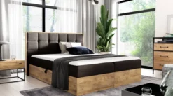 Designer Holzbett Kinea mit Stauraum