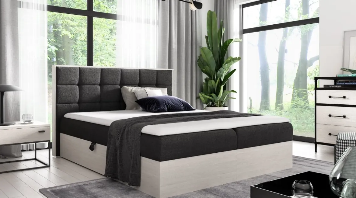 Designer Holzbett Kinea mit Stauraum