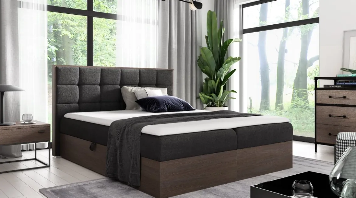 Designer Holzbett Kinea mit Stauraum