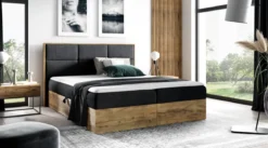 Designer Holzbett Linori mit Stauraum