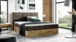 Designer Holzbett Linori mit Stauraum