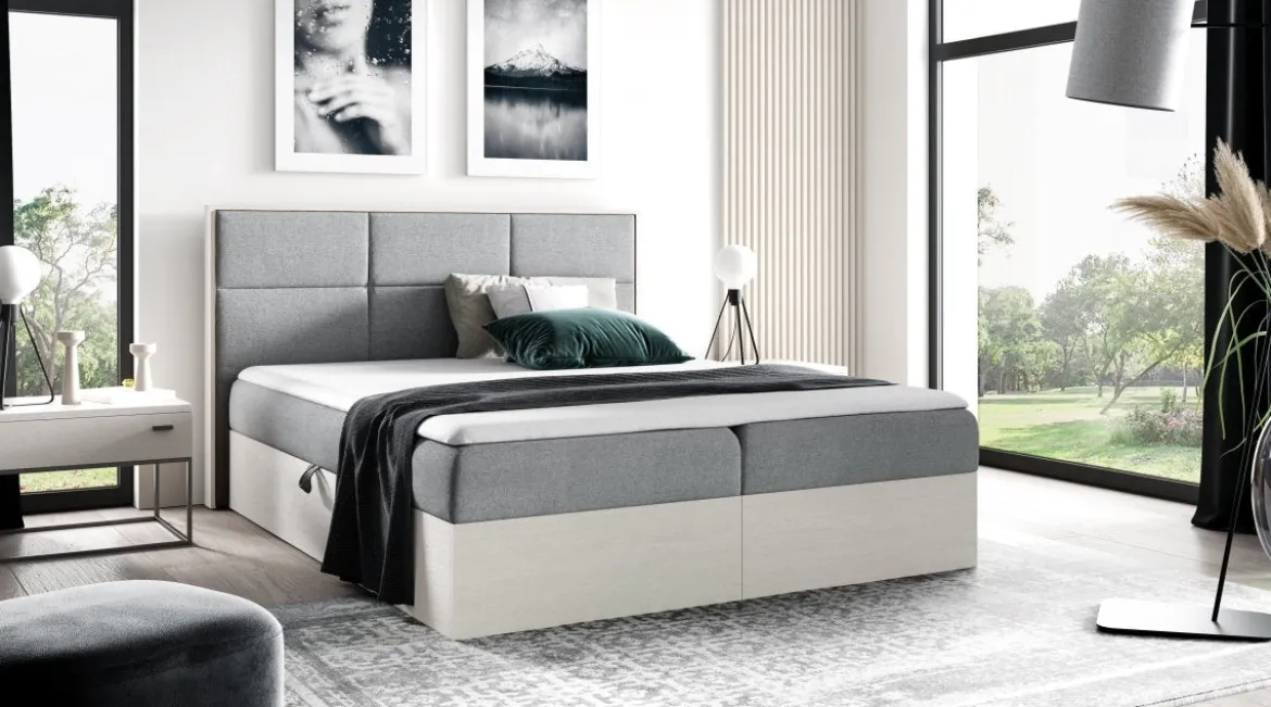 Designer Holzbett Linori mit Stauraum