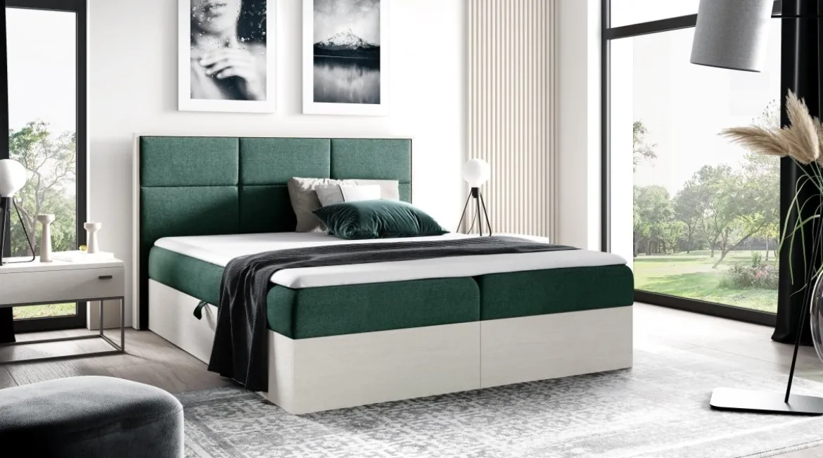 Designer Holzbett Linori mit Stauraum