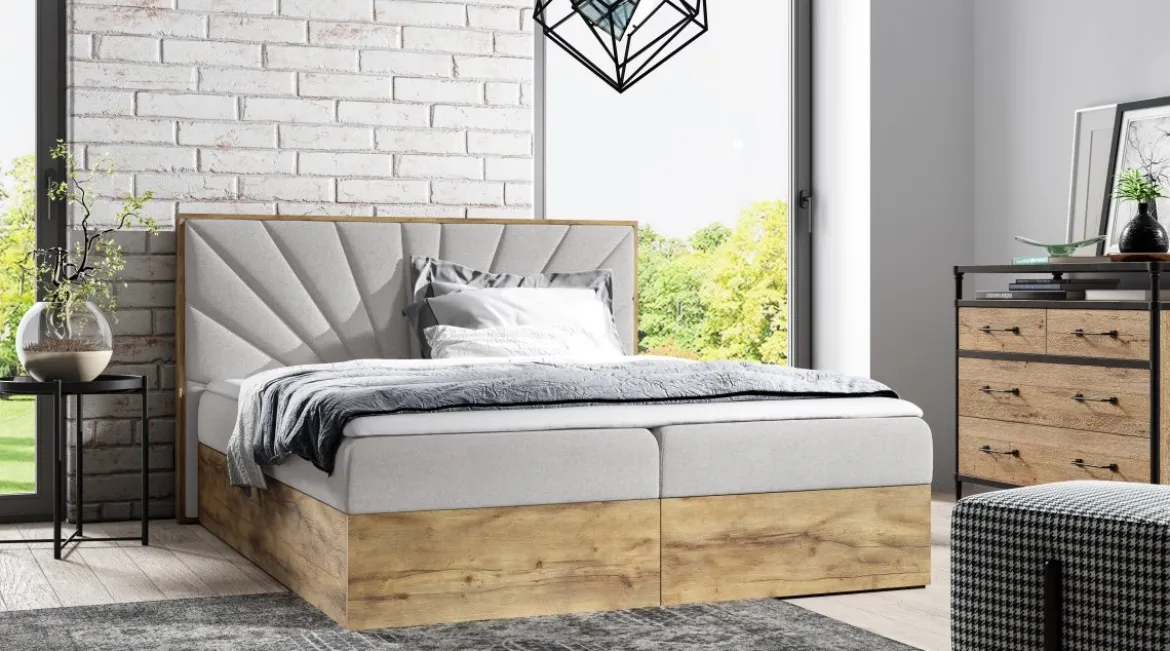 Designer Holzbett Minari mit Stauraum