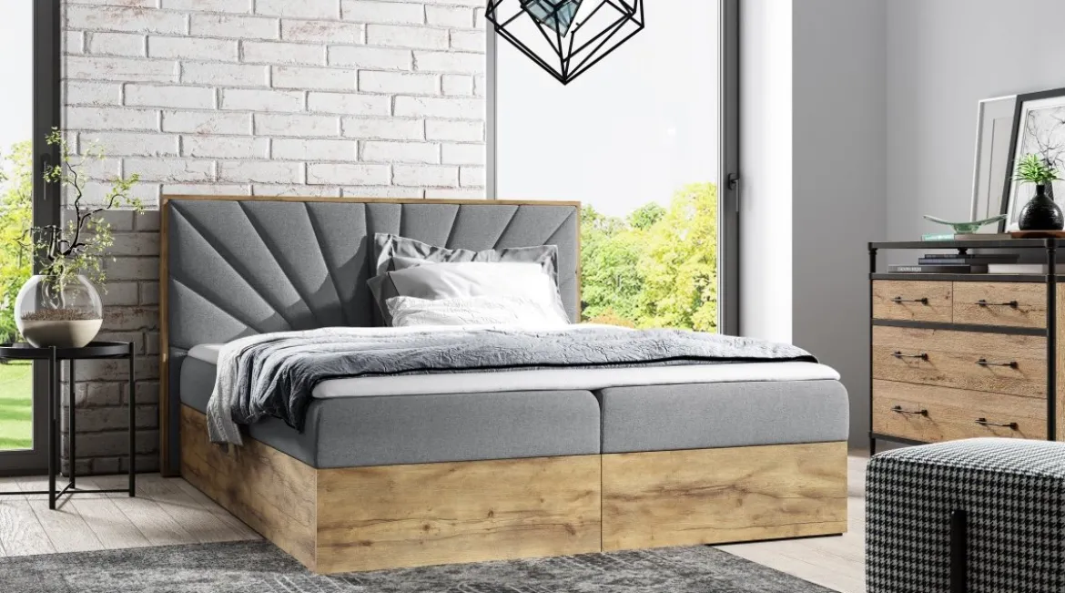 Designer Holzbett Minari mit Stauraum