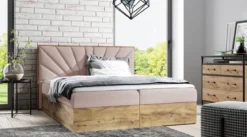 Designer Holzbett Minari mit Stauraum