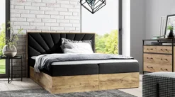 Designer Holzbett Minari mit Stauraum