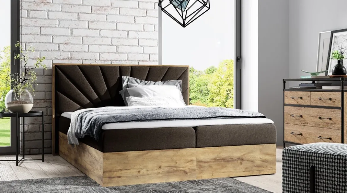 Designer Holzbett Minari mit Stauraum