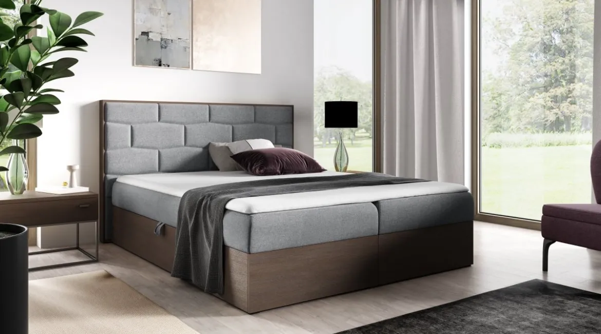 Designer Holzbett Nuro mit Stauraum