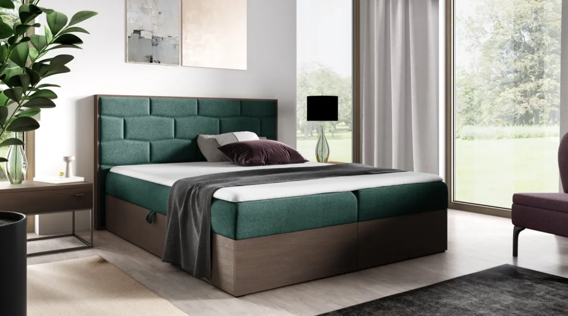 Designer Holzbett Nuro mit Stauraum