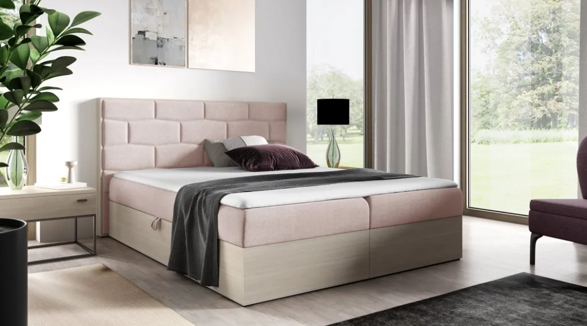 Designer Holzbett Nuro mit Stauraum