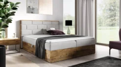 Designer Holzbett Nuro mit Stauraum