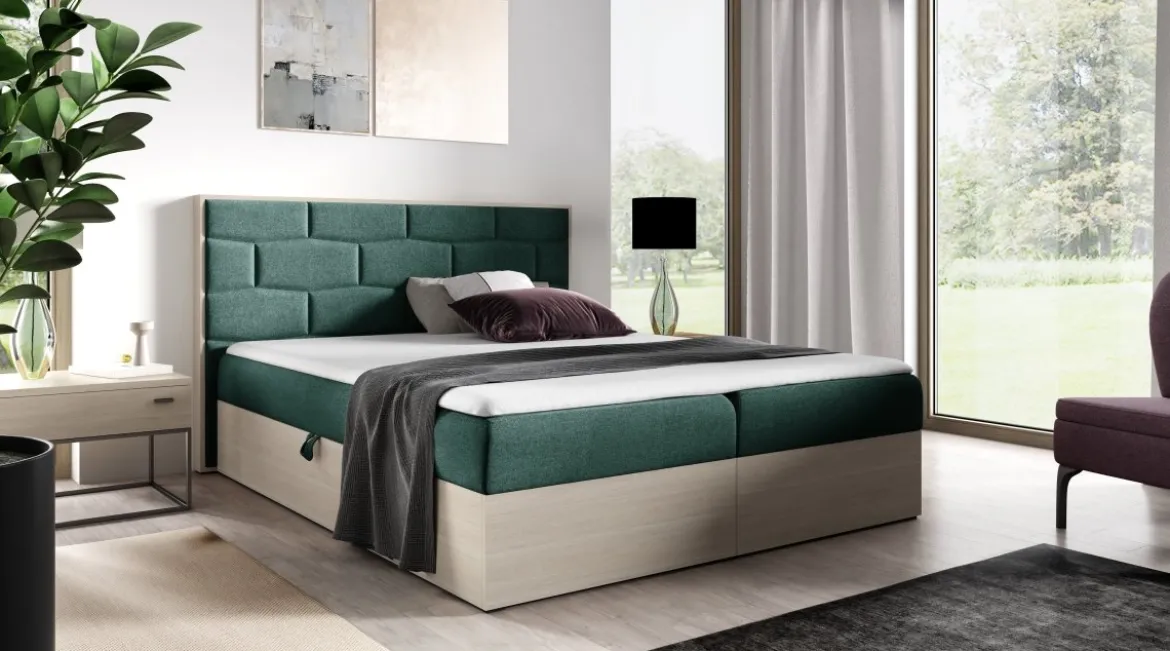Designer Holzbett Nuro mit Stauraum