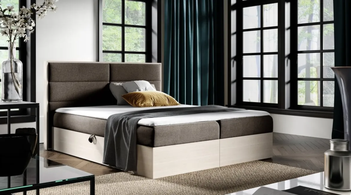 Designer Holzbett Telina mit Stauraum