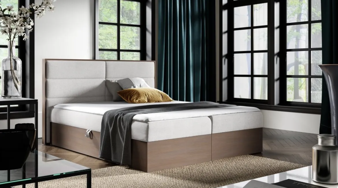 Designer Holzbett Telina mit Stauraum