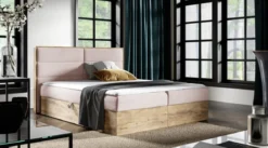 Designer Holzbett Telina mit Stauraum